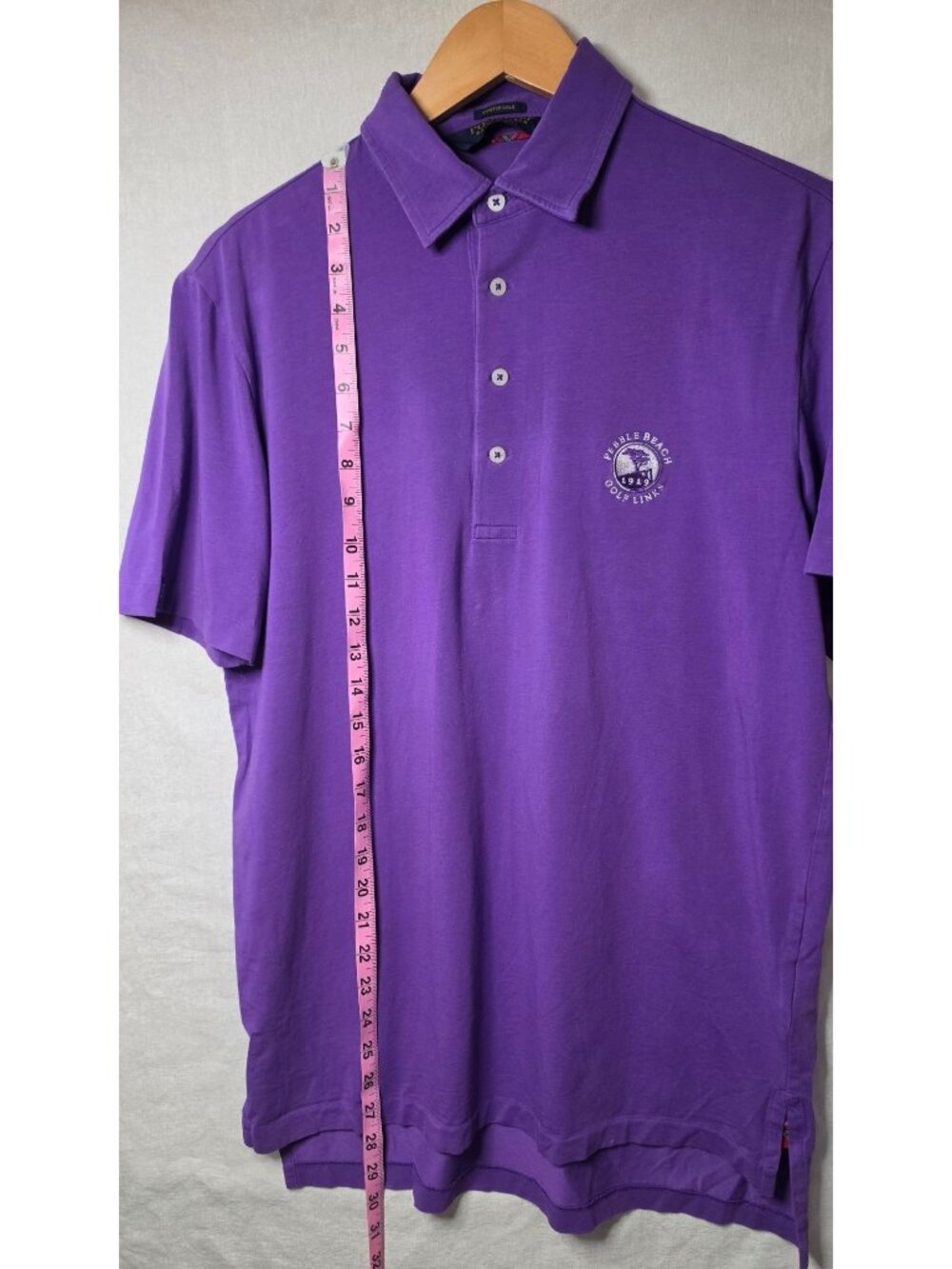 Polo Golf Ralph Lauren Purple Stretch Lisle Polo Shirt Size S - Picture 9 of 9